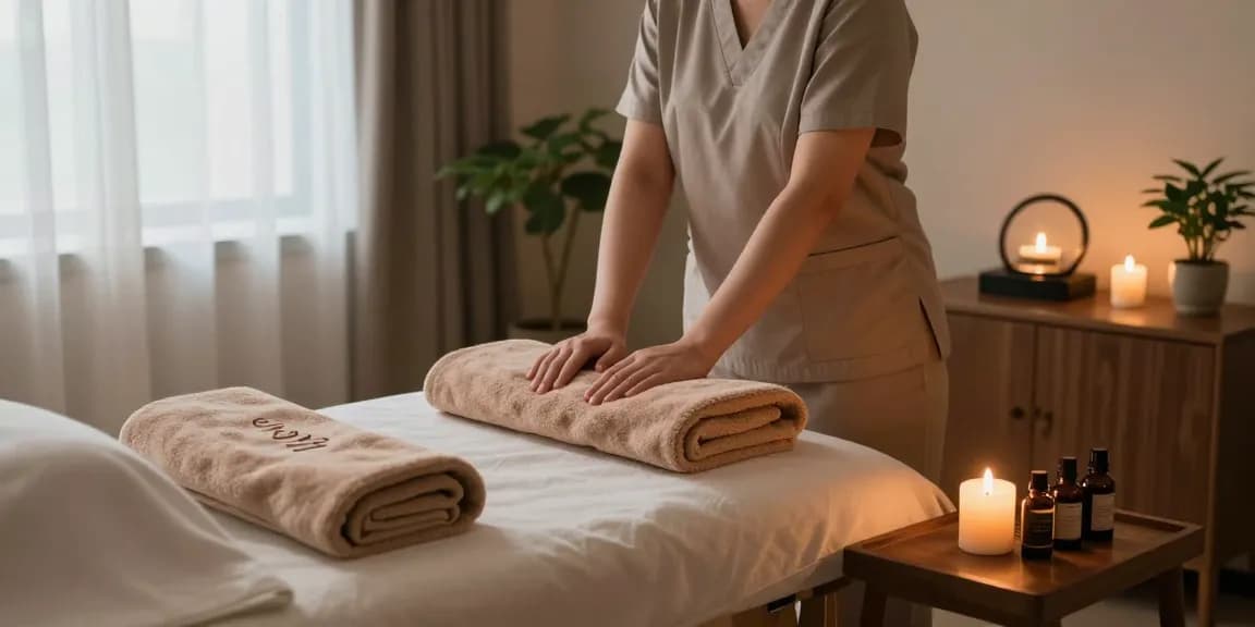 Experience soothing 의정부출장마사지 in a tranquil wellness room with calming ambiance and relaxing elements.