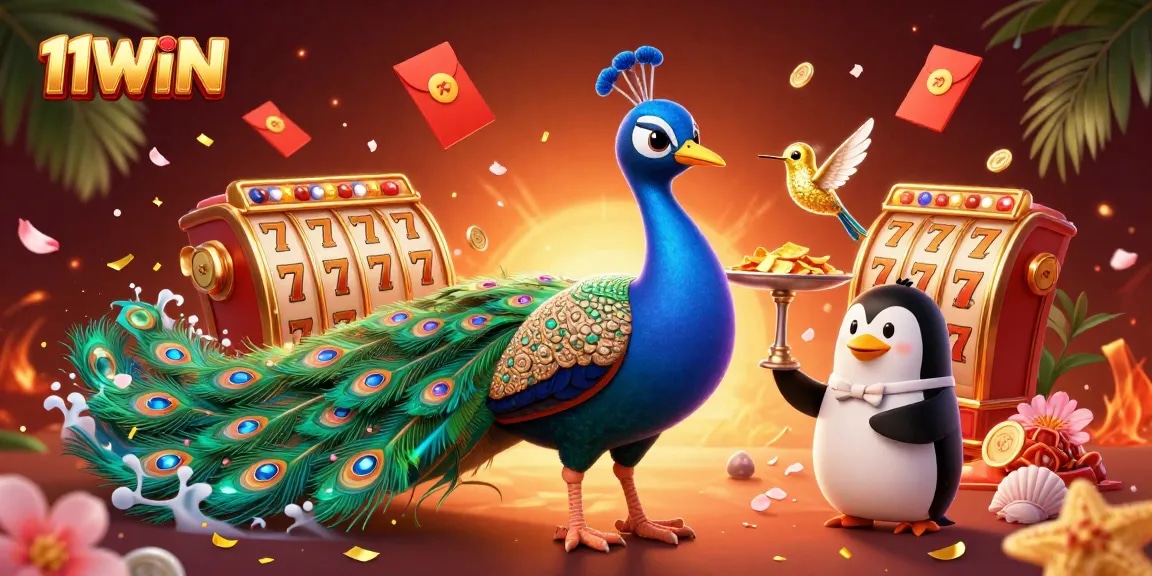 Engage with thrilling gaming at 11WIN featuring vibrant characters and rich casino elements.