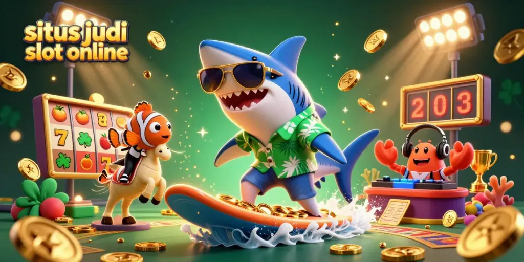 Experience the excitement of situs judi slot online with vibrant 3D characters and dynamic elements.