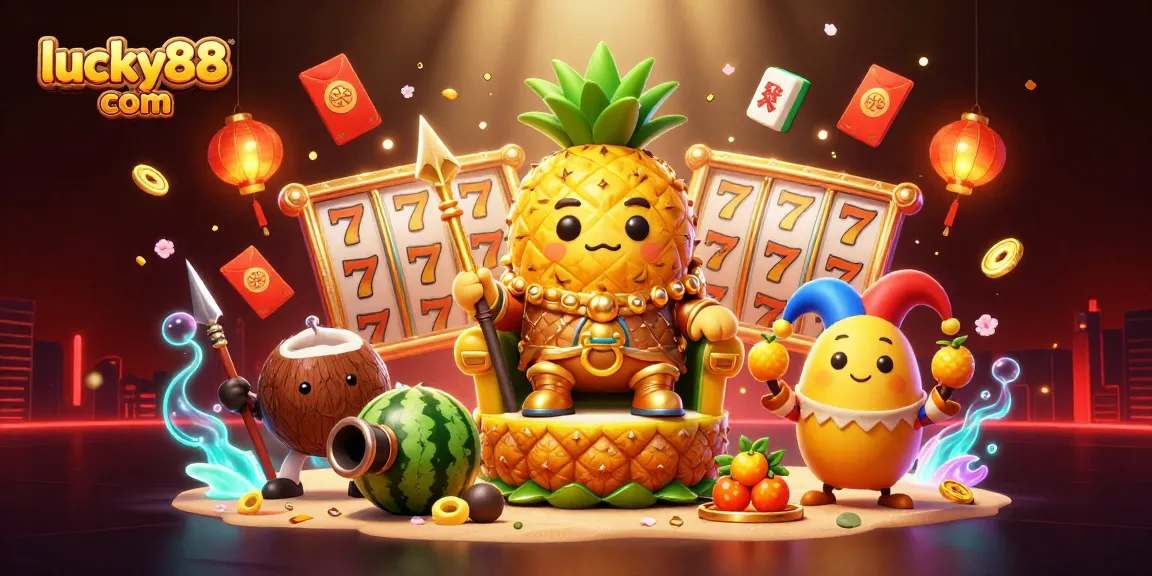 Spin the reels for big wins at lucky88 com with vibrant characters in a lively casino setting.