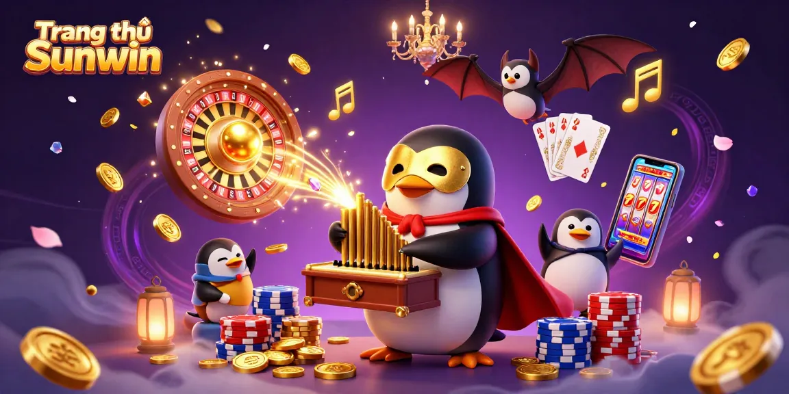 Experience dynamic gambling fun at Trang chủ Sunwin with captivating casino scenes featuring slots and poker.