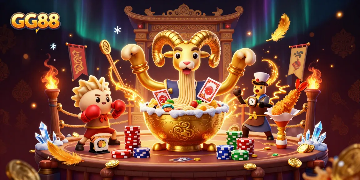 Experience GG88's vibrant online casino world with thrilling game characters and dynamic action.