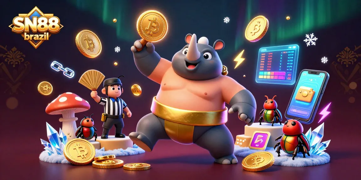 Experience thrilling wins with SN88 brazil as the sumo beetle sends coins flying in vibrant casino action.
