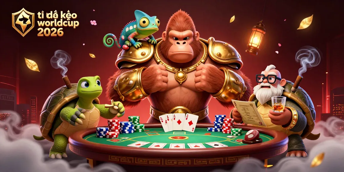 Engage the excitement of tỉ lệ kèo worldcup 2026 with unique gambling characters and vibrant casino elements.